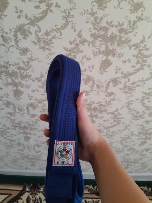 пояс для дзюдо синий