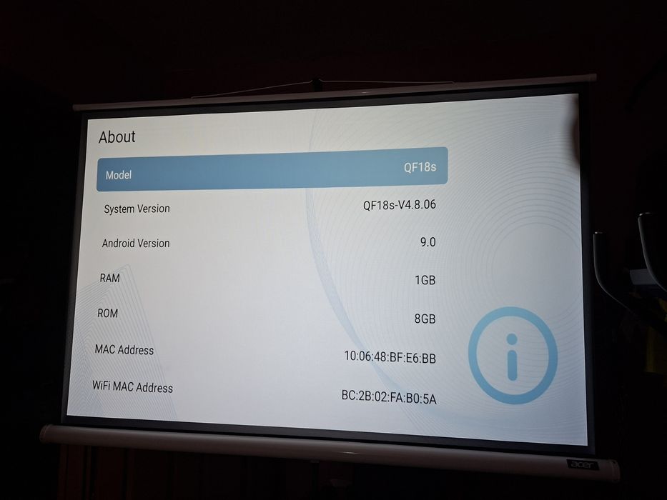 Projector Fire legend от Acer