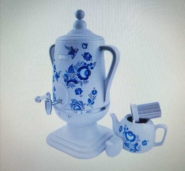 Электрический самовар Добрыня DO-415. Новый в упаковке.