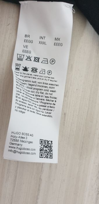 Hugo Boss Zip Cotton Knit 2XL - 3XL НОВО ОРИГИНАЛ Мъжки Памучн Пуловер