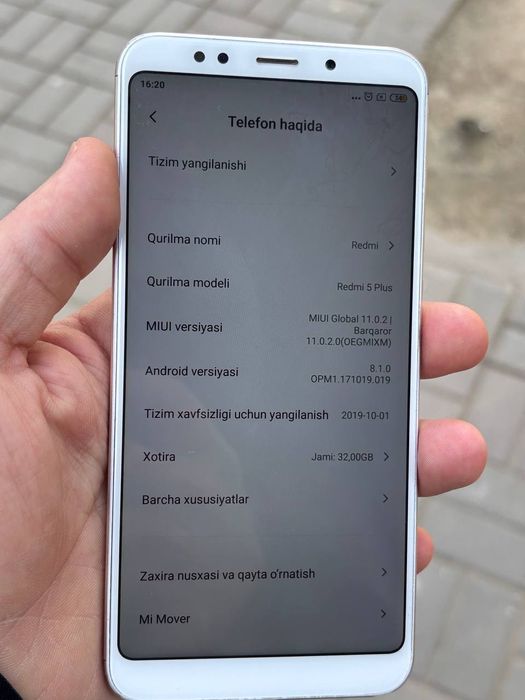 Redmi 5 plus 32 GB srochna sotladi