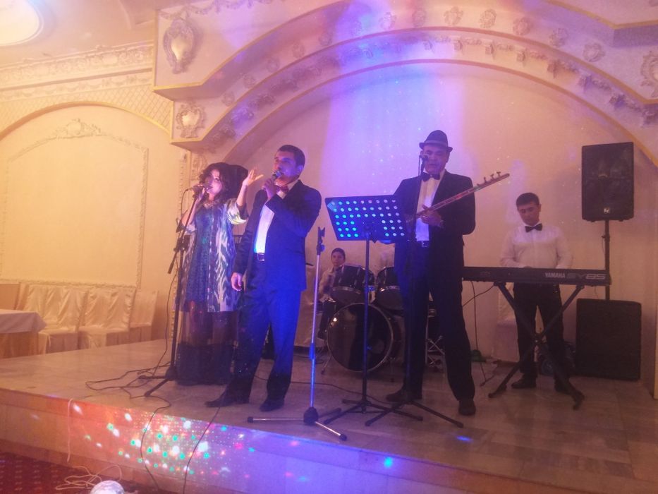 Ош, никох, банкет ва бошқа маросимлар учун усилител, колонка ва ансамб