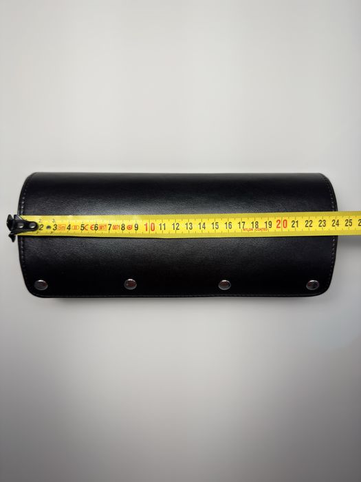 Cutie/toc de călătorie din piele neagră pentru trei ceasuri