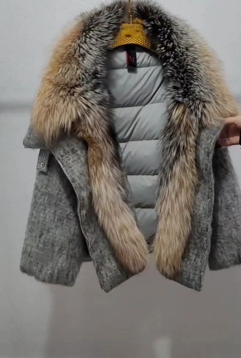 Продам шерстяной пуховик