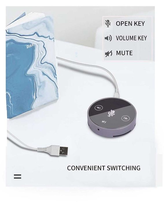 Syskonics USB граничен микрофон с високоговорител