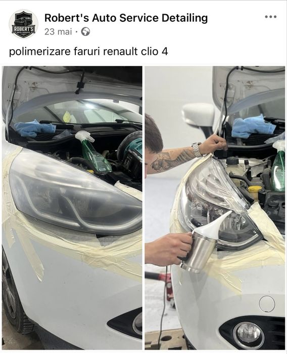 Polimerizare faruri La domiciliu Bucuresti