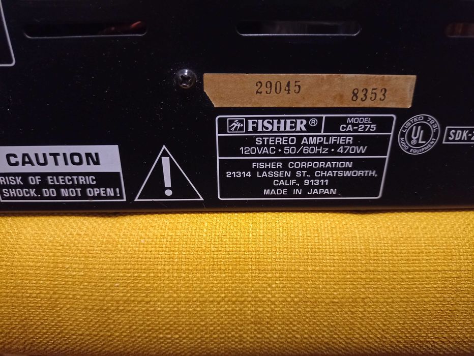 Amplificator FISHER CA-275