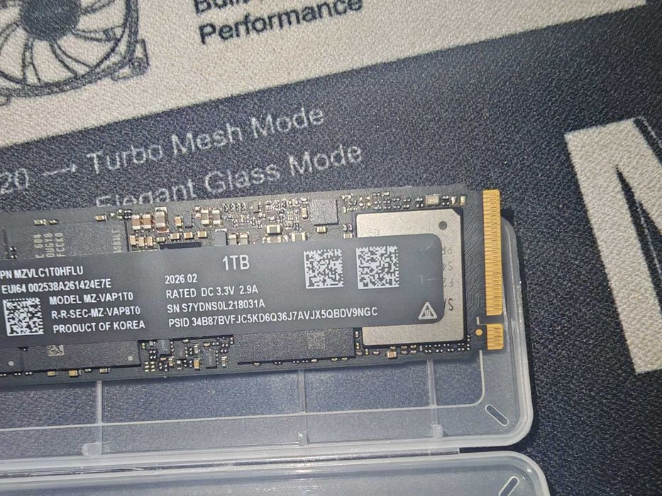 НОВ ! Samsung SSD 9100 PRO 1TB PCIe 5.0 NVMe 2.0 M.2 Read 14700 MB/s Write 13300 MB/s