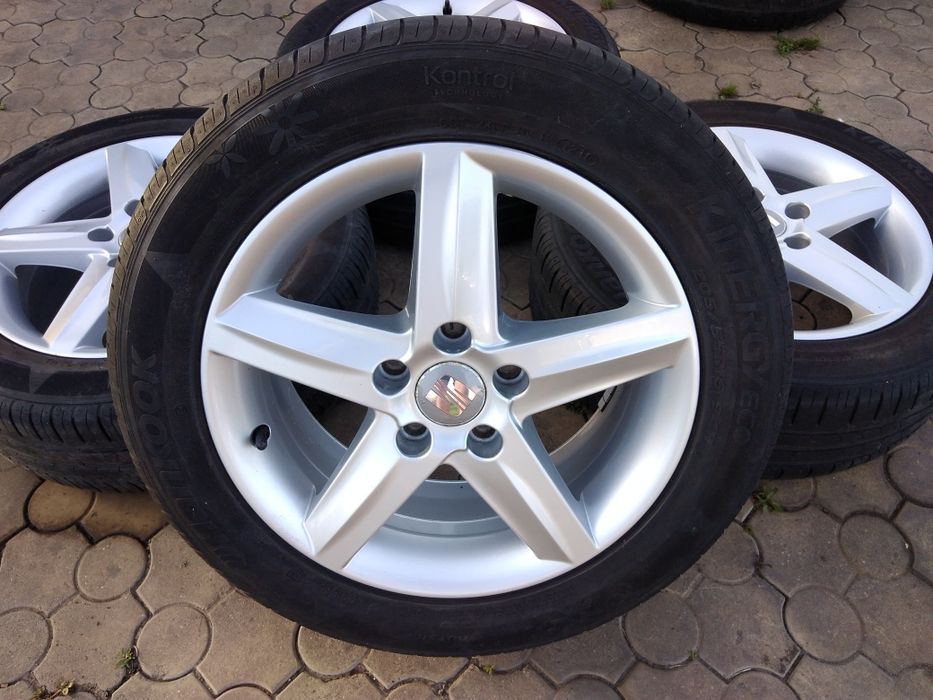 Vând Roti Seat Audi Vw Skoda 5x112 r16 cu anvelope vara