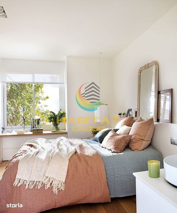 Apartament 2 camere cu 52mp curte proprie