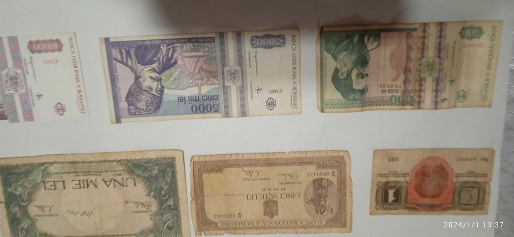 Vand bancnote sí fise vechi folosite