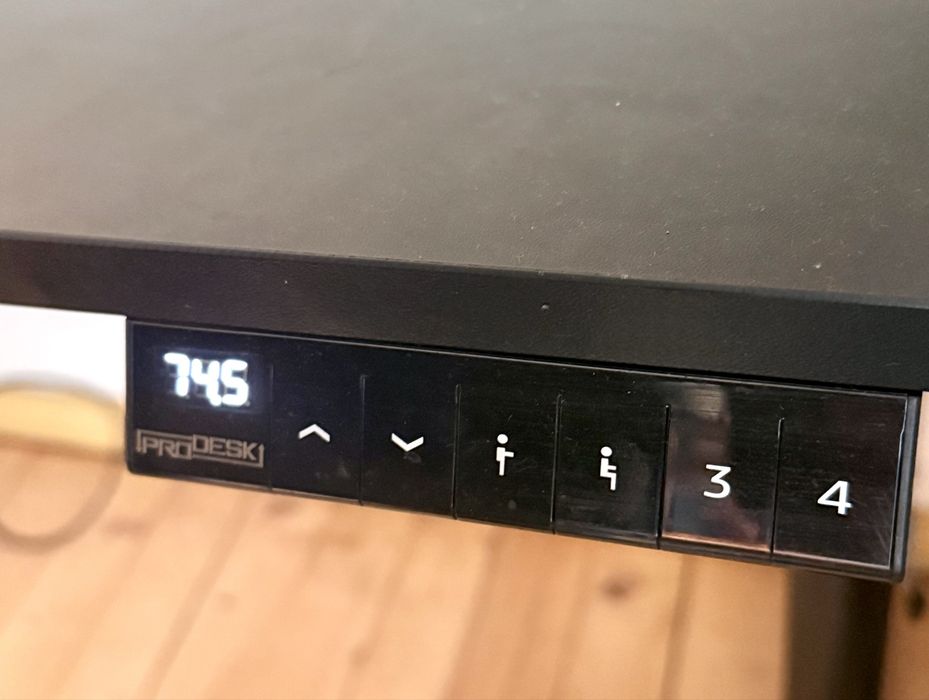 Електрическо регулируемо бюро (Standing Desk) с памет, 74.5–118 см