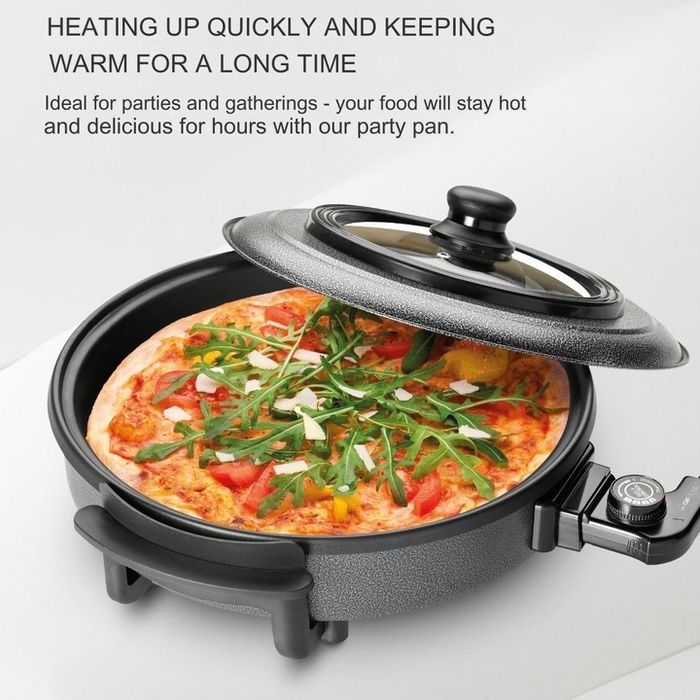 Голям електрически тиган с капак