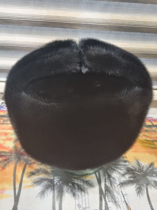 Норковая мужская шапка