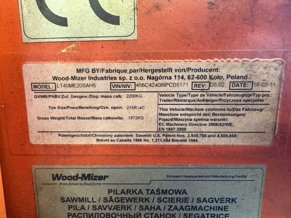 гатер банциг woodmizer LT-40