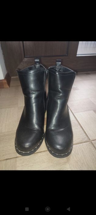 Cizme trei sferturi din piele