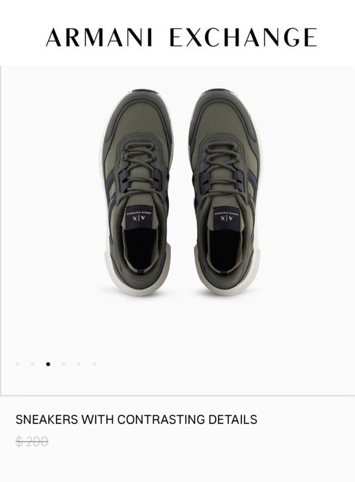 Оригинал Armani Exchange мужские кроссовки