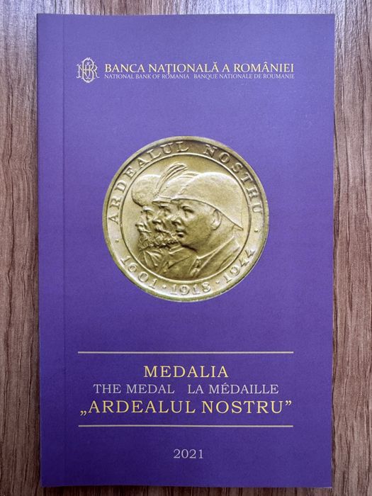Medalia BNR “Ardealul Nostru” 6,55 g Aur 900‰ Calitate Proof