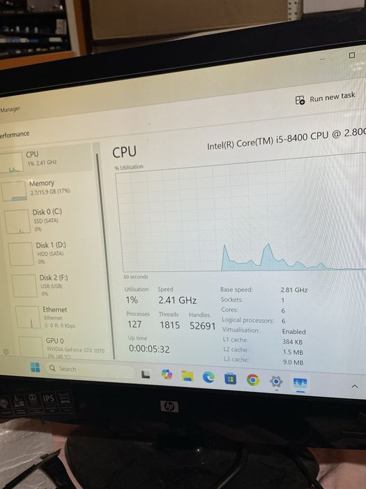 Pc Gaming Acer Nitro , 8gb video, 16gb ram, ssd, 1 tera , intel 8gen
