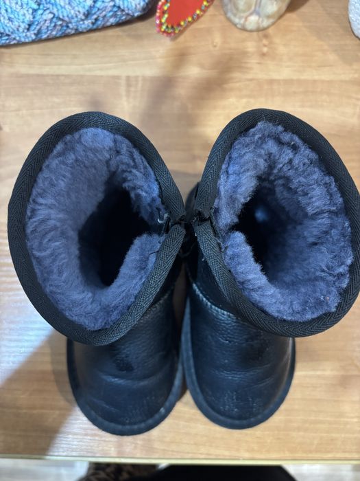 Угги детские кожаные