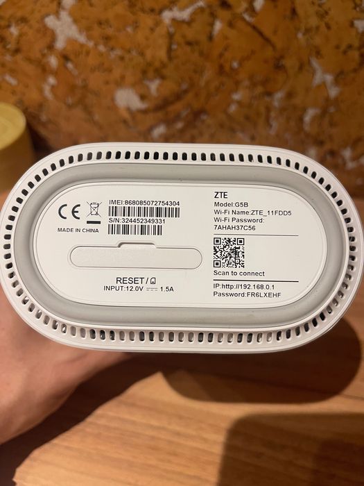 5G рутер ZTE G5B/MC888, заключен към Yettel