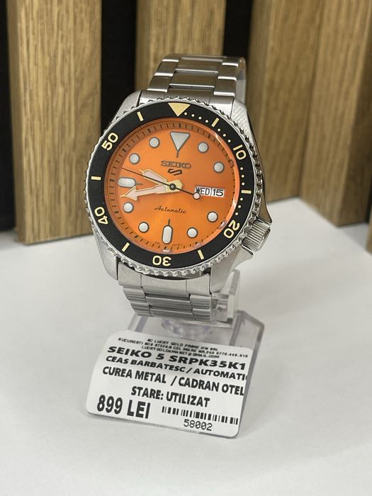 Seiko 5 SRPK35K1 Automatic / Ceas barbatesc Garantie / Factura #58002