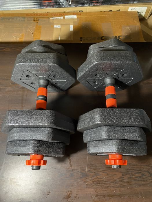 Дъмбели с лост 20кг обща маса