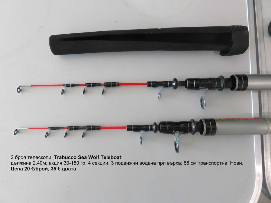 Въдица BALZER Edition IM-12 Sbiro 55 и телескопи с водачи Abu Garcia, Trabucco и Filstar