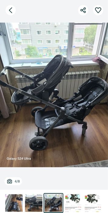 Кольяска состояние отличное для двоини или можно для двух детей…