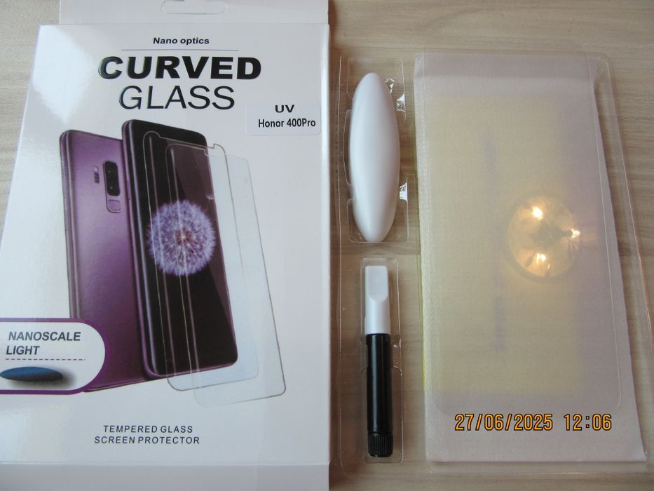 Honor 400 Pro / UV Nano Стъклен протектор с цяло течно лепило