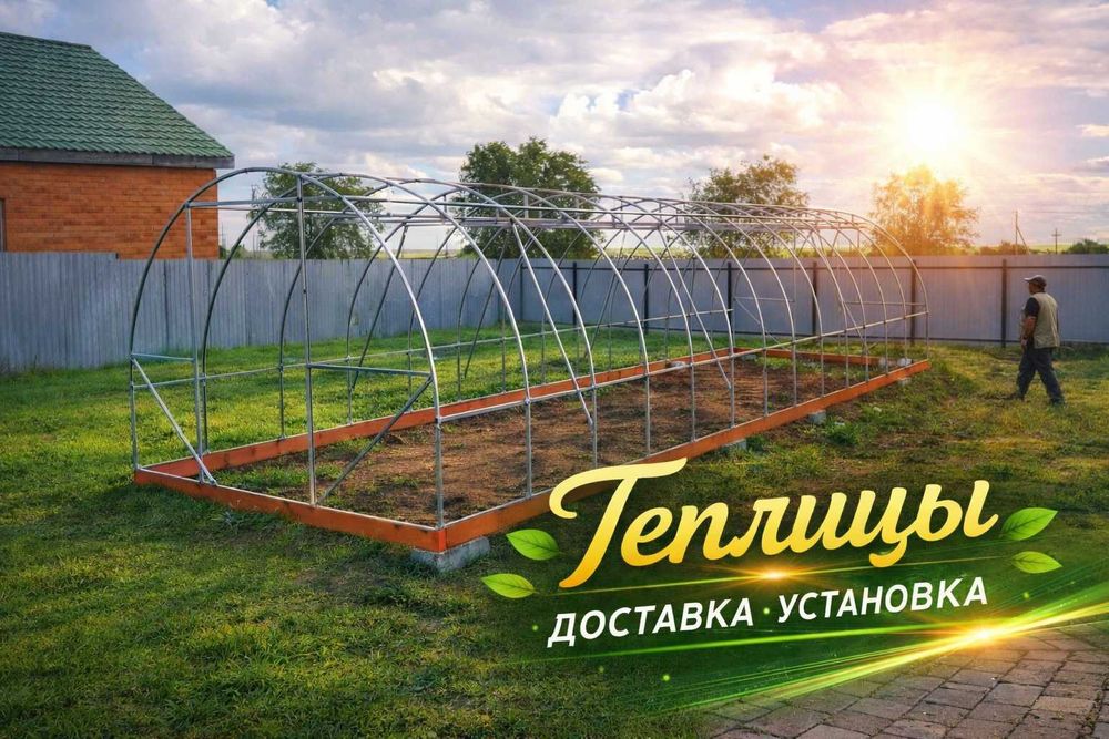 теплица, установка, доставка