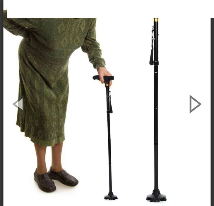 Регулируем бастун с лед фенерче