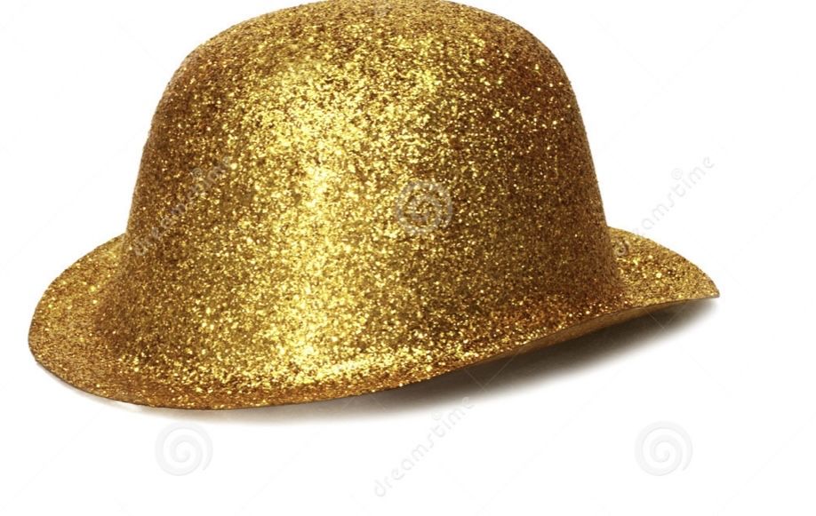 Шляпа карнавальная блестящая