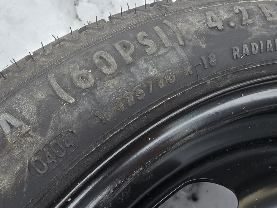 Roata rezerva slim 5x112 r18 vw