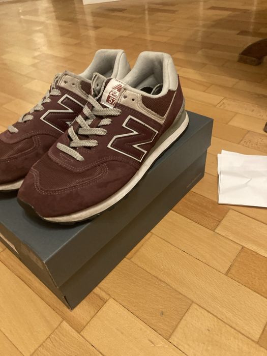 New balance 574 бордо