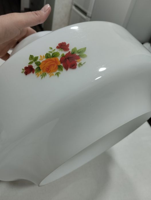 Плафон,люстра из молочного стекла,СССР.