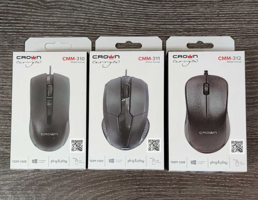 Мышки CROWN СММ-310/311/312