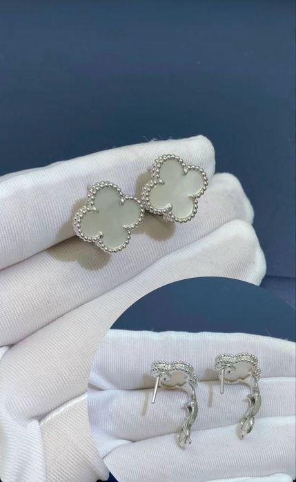 Набор белое золото-  Van Cleef 750 проба