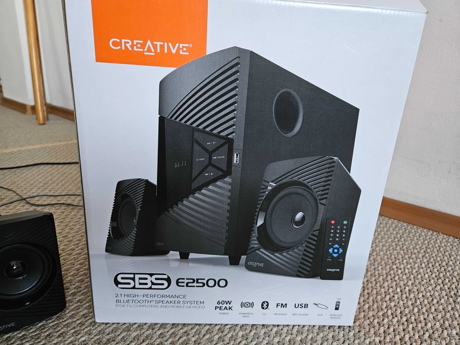 Нов Спеекър Creative SBS E2500 с оставаща 1 г. и 10м. гаранция.