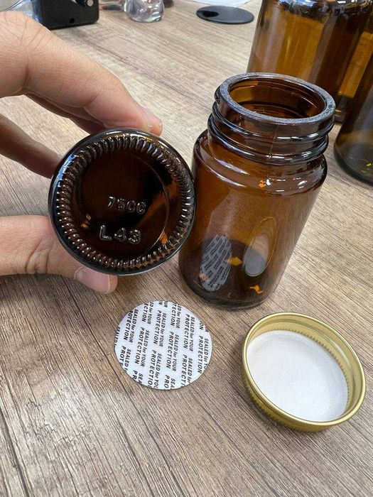 Флакон стеклянный 30мл, 75мл, 100мл, 120мл, 150мл, 200мл