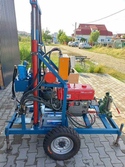 Masina foraj DIESEL 32Cp 100m Prajina 5 sape sol/piatra NOUA 7400 EURO