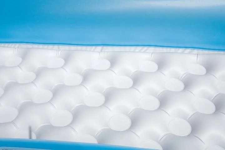 Детски надуваем басейн Intex, 166 х 100 х 25, с меко дъно, розов/син