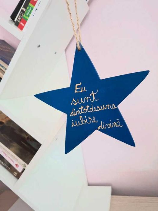 Steau albastra cu 2 afirmatii
