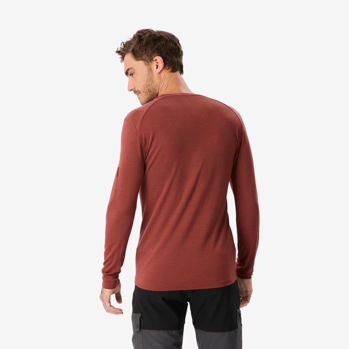 Bluză 100 % lână merinos maro, bărbați - produs resigilat Decathlon