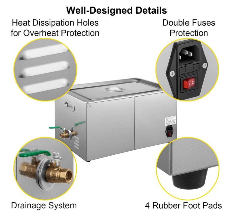 Ултразвукова дигитална почистваща вана  22 Литра / 40 kHz