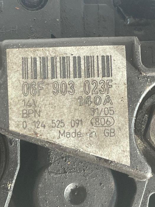 Alternator Audi A3 Ii 8P1 2006 2.0 Tfsi Axx 147Kw|200Hp 2006
