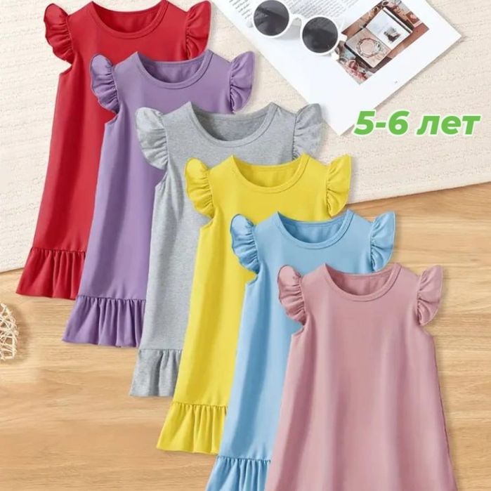 Летние платья для девочек 5-6 лет