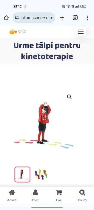 Urme tălpi pentru kinetoterapie