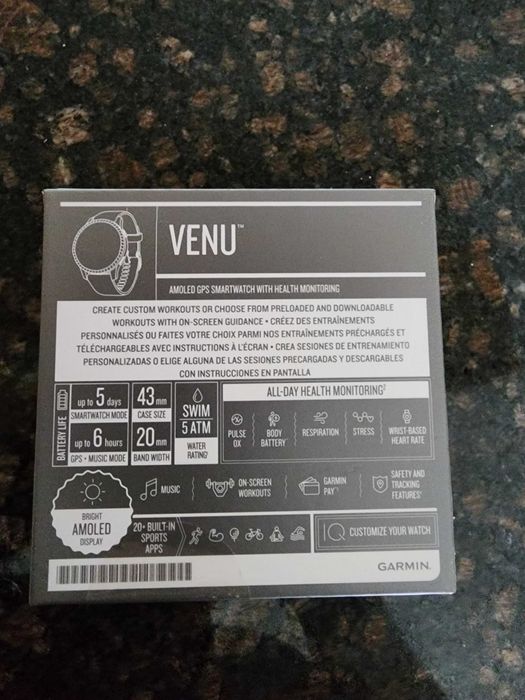 Garmin venu,Чисто нов .