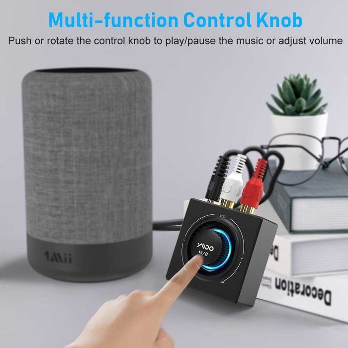 YMOO B06T3 Receptor Adaptor Bluetooth 5.3,RCA jack 3,5mm stereo audio